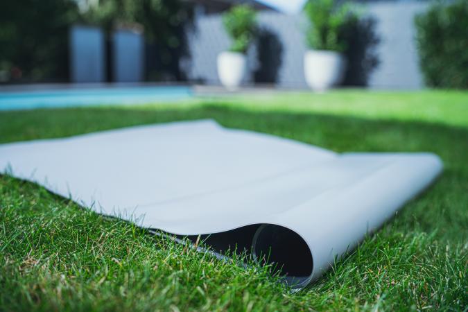 Preview: PVC Teichfolie 1,00 mm steingrau