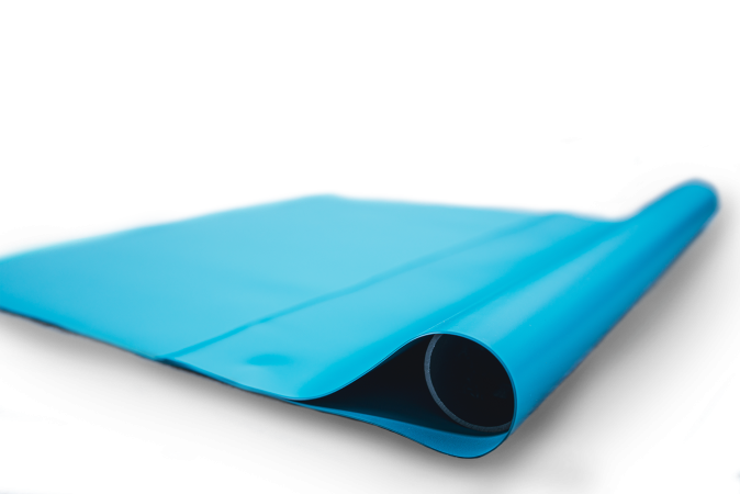 PVC Teichfolie 1,00 mm türkisblau inkl. Teichvlies 300g/m²